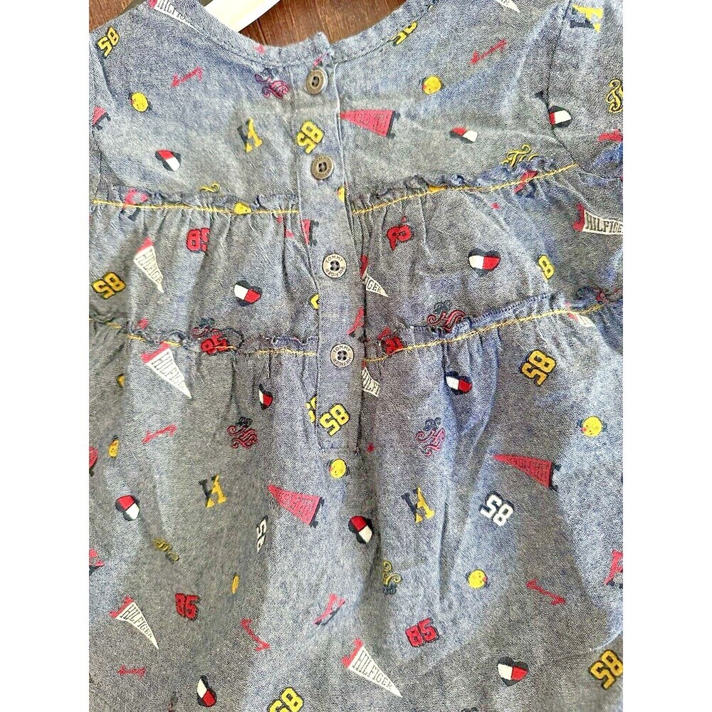 Tommy Hilfiger Baby Girls Chambray Tunic and Leggings, 2 Piece Set 12M - Picture 9 of 9